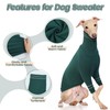 OUOBOB Greyhound Dog Sweater, Italian Greyhound Coat for Large Dogs,