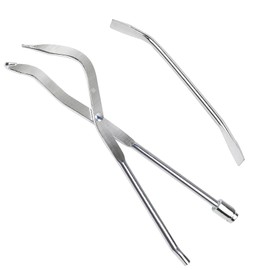 Wogomz Brake Spring Pliers, Professional Double Ended Tool for Drum Brake Shoe Return Spring Removal and Installation, Drumbrake Adjusting Tool Kit, Car Accessories (Small Spoon+Pliers)