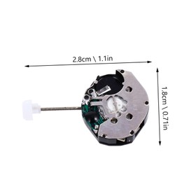 BESTYASH 5 Piezas Movimiento De Reloj De Pulsera Reemplazo De Mecanismo De Cuarzo Accesorios De Reparación Compactos Ligeros Para Reparadores Y Uso Diario