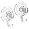 Jac&Olvia Vacuum Suction Cup Hooks, Set of 2, 6.6 lbs