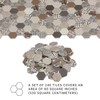 240 pcs, Dollhouse Flooring, 1:12 Scale Doll House Hexagonal Tiles,