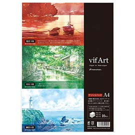 Maruman Sketchbook Watercolor Vifar Paper Cut Assorted Pack A4 S404VA