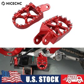 NICECNC Wide Foot Pegs Footrest For Honda XR650L 1993-2024 XR650R 2000-2007