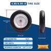 Sutmorly 4.80/4.00-8 Tire, 14.5" Flat Free Wheelbarrow Tire and Wheel,