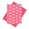 Victoria Elizabeth Set of 8 Blank Notecards ~ Pink with