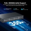 24 Port PoE Switch with 2 Gigabit Uplink, 100Mbps PoE+