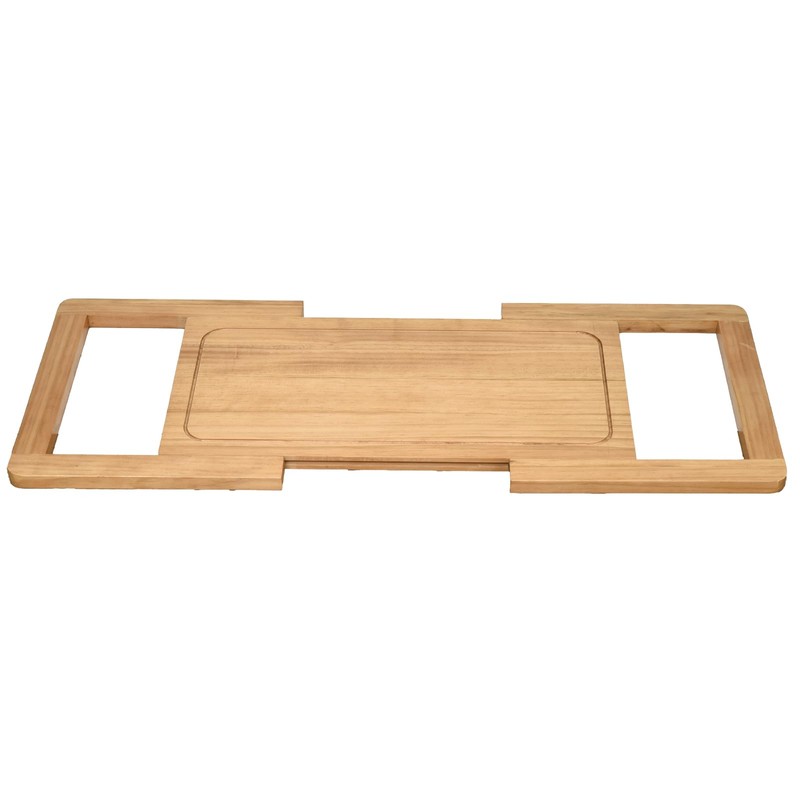 SwallowLiving Expandable Wooden Over The Sink Cutting Board with Juice