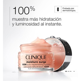 Clinique Moisture Surge 100H Crema Hidratante en Gel Sin Aceite con Ácido Hialurónico Hidratación Profunda para Todo Tipo de Piel