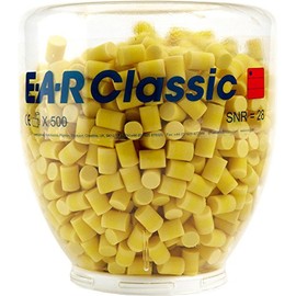 3M E-A-R 3M E-A-R Classic Earplugs, 28 dB, Refill Bottle, 500 Pairs /Bottle, PD-01-001