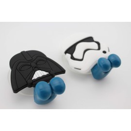 Star Movie Stormtrooper Head 2 pcs Set Toothbrush Holders with Suction Cup for Wall in Bathroom at Home RV Camper Van