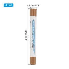 PATIKIL Furniture Repair Crayons, 4 Pcs Wax Wood Filler Sticks Wood Wax Crayons for Scratches Wood Floor Holes Tables, Gray Yellow