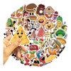 Comida Variada Cool Sabores Diversión Color 50 Calcomanías Stickers PVC