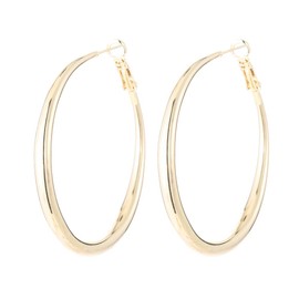 TOEECY Hoop Earrings for Women Hypoallergenic Earrings 14K Gold Hoop Earrings Chunky Cartilage Hoop Earrings Polished Earrings for Birthday Anniversary, Silver needle