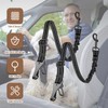 Dog Seat Belt, 2Pcs Adjustable Retractable Dog Leash, Nylon Pet