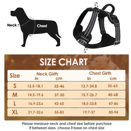 Eyein No Pull Dog Harness Large, Comfortable Heavy Duty Pet Vest Harness, Front Clip Easy Control Puppy Harness with Soft Padded Handle Reflective for Outdoor Training Walking（Black,L)