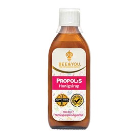 BEE&YOU Propolis Honey Syrup, Immune System Strengthening for Children with Vitamin C, 100% Natural and No Additives, 33 International Awards, 12 Certificates, Non-GMO, Gluten Free, Glucose Free