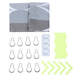 Waterproof Fabric Shower Curtain Liner Rust Resistant Grommets Machine Washable Thickened Bath Curtain for Hotel Bathroom 70.9 X 78.7in
