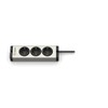 EHMANN 0600x00032033 Aluminium Power Strip Universal 3-Way 3 m Cable