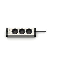 EHMANN 0600x00032033 Aluminium Power Strip Universal 3-Way 3 m Cable