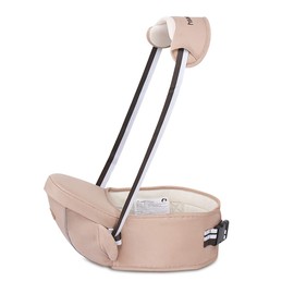 SONARIN Multifunctional Hipseat Baby Carrier,Free Size,Toddler Hip Seat Carrier,Front Carrier Belt,4 Carrying Positions,Adapted to Your Child's Growing(Light Brown)