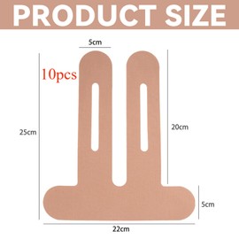 Alriedy Precut Kinesiotapes Knie 10 Stück Elastisches Physio Tape für Knieschmerzen, Wasserfest und Hautfreundlich, Vorgeschnittenes Kinesiologie Tape für Sport und Alltag