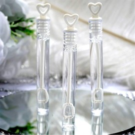 1Pc Wedding Bubbles Heart Wand Filled Bubbles Tubes Bottles Wedding Table Decoration Party Favours Kids Bag Fillers