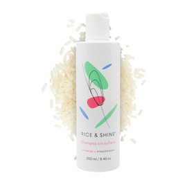 Shampoo Sin Sulfatos y Parabenos Natural  Enriquecido con Aceite de Germen de Arroz  Cuidado del Cabello - Mayor Concentración de Vitamina E  Aroma...