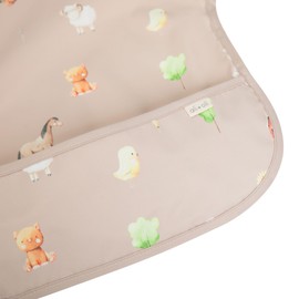 Ali+Oli Smock Bib for Baby (1-pc) Long Sleeve (Farm) BPA-Free Oeko-Tex Certified, Mess Proof Baby Bib for Eating, Waterproof Baby Smock, Machine Washable, Toddlers Ages 6m+