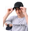 GADIEMKENSD UPF 50+ Foldable Sports Cap, Breathable and Reflective, Unisex