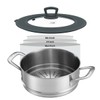 Set of 2 Vented Tempered Glass Universal Lid for Pot