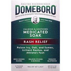 Domeboro Astringent Solution Powder Packets - 12 packets, Pack of 5