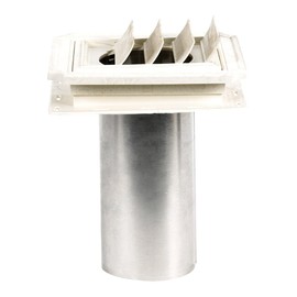 Builders Edge 140137079117 Vent, Bright White
