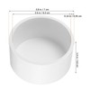 jojofuny2.5 Inch PVC Pipe End Cap Plug PVC Cap, 4pcs