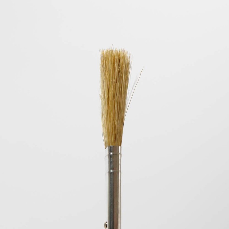 Hake City Brush Gold Roll Rack Brush, Wooden Handle, White