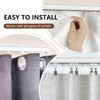 MaKefeile Ceiling Mount Curtains Track Room Divider Privacy Partition Separator