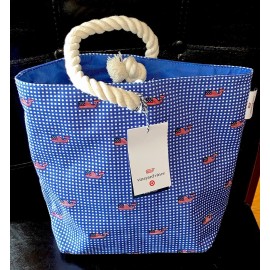 Vineyard Vines for Target Bag Wine Snack Picnic Tote Gingham Flag Whale