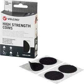 VELCRO Velcro Tape High Strength Fastener Dot Diameter 45 mm Black Pack of 6