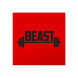 CafePress Beast Full Bleed Square Sticker 3 X 3 Square Bumper Sticker Car Decal