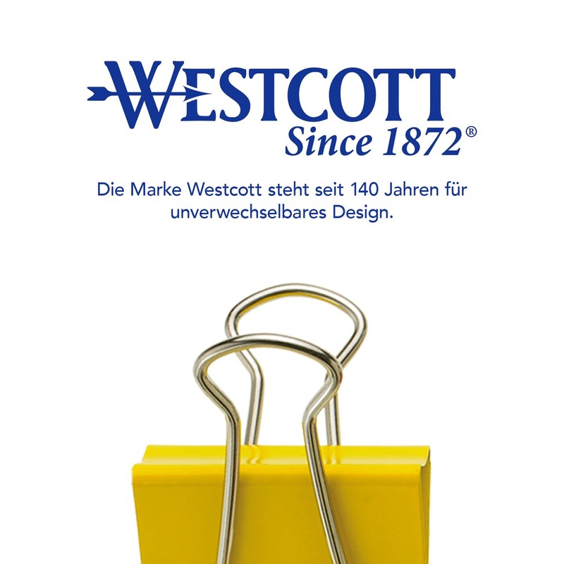 Westcott E-10716 00 Foldback Clips, Pack of 12 Mix, Metal