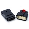 Molex 16 Pin Wire Connector, for Harley BLACK Waterproof, Sealed