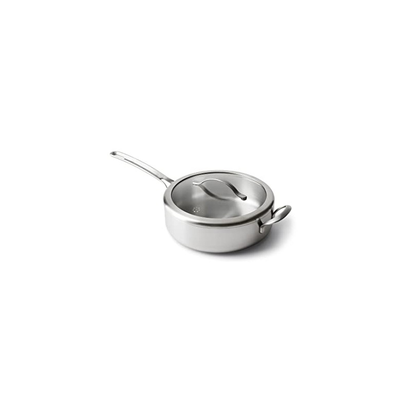 GreenPan X Food 52 Five-Two Essentials, Tri-Ply Stainless Steel 4QT