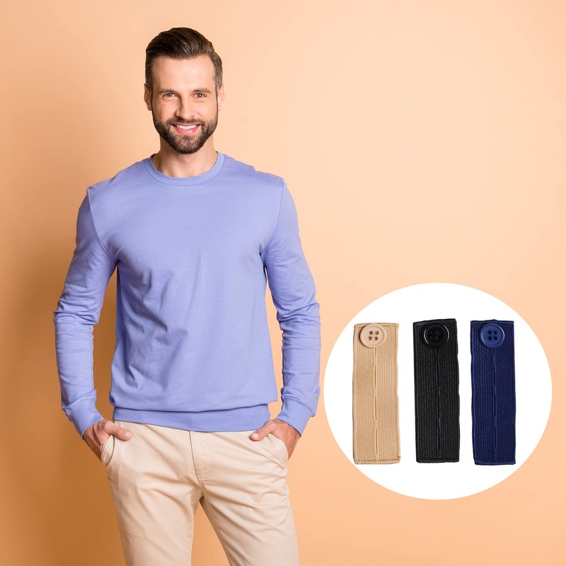 Elastic Button Extenders for Men and Women, Waist Extenders Adjustable