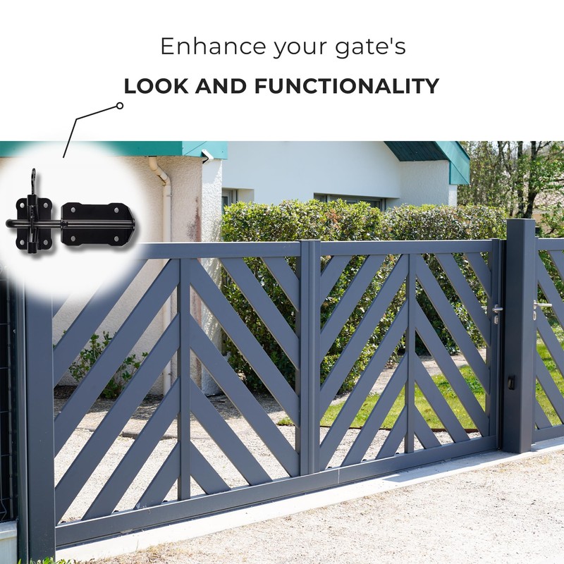Heavy Duty Self Locking Gate Latch for Wooden Fence with