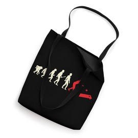 Cornhole Player Evolution Bean Sand Bag Toss Cornhole Tote Bag