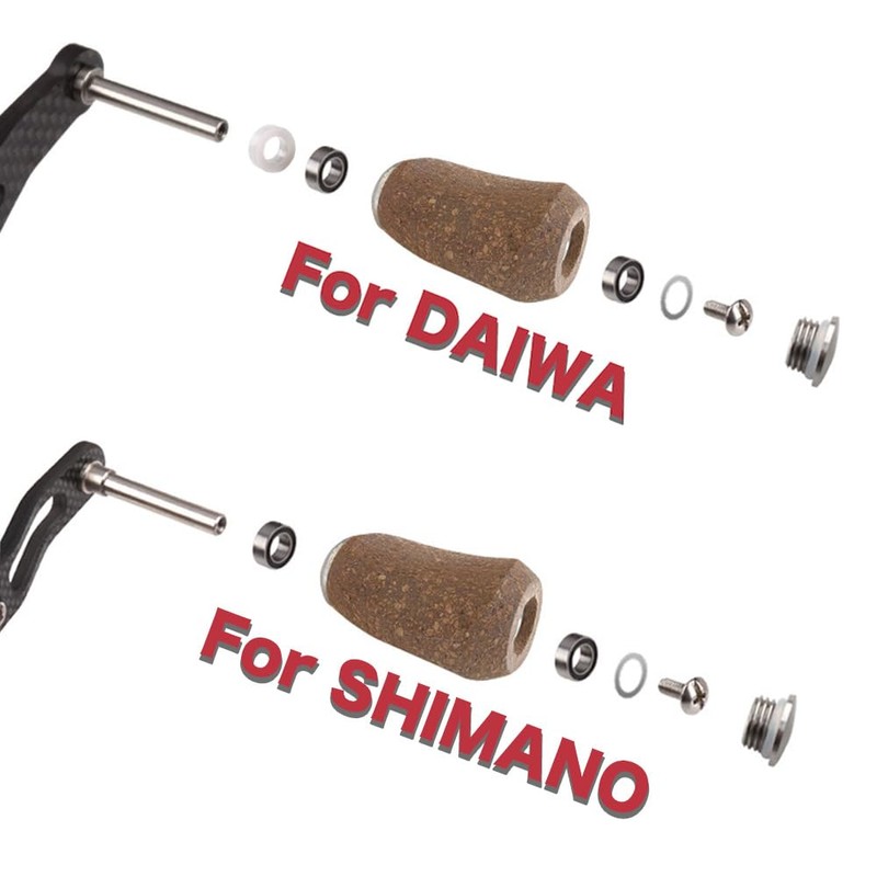 VISPREA For SHIMANO DAIWA CORK Wood Knob Power Handle Knob
