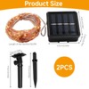 Nextpal 16ft 50 LED Solar Copper String Lights Outdoor, Waterproof