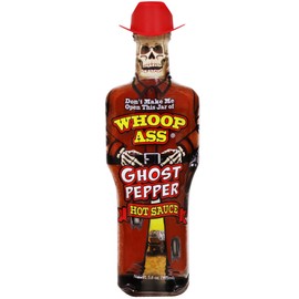 WHOOP ASS Cowboy Premium Ghost Pepper Hot Sauce – Try if you dare! – Perfect Gourmet Gift for the Hot Sauce Fan