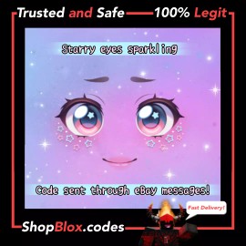 Jazwares ROBLOX Celebrity Series 9 Starry Eyes Sparkling FACE Toy Code! *Sent in Messages
