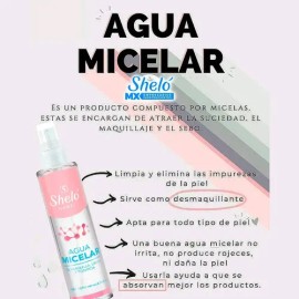 2 Pack Agua Micelar Limpieza Profunda Facial Sheló Nabel