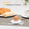 Jidyllic Soft Boiled Egg Holder Set,4 Pcs Egg Cups White